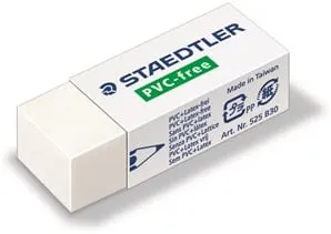 I lager Radergummi Pvc-Fri 43x19x13mm vit