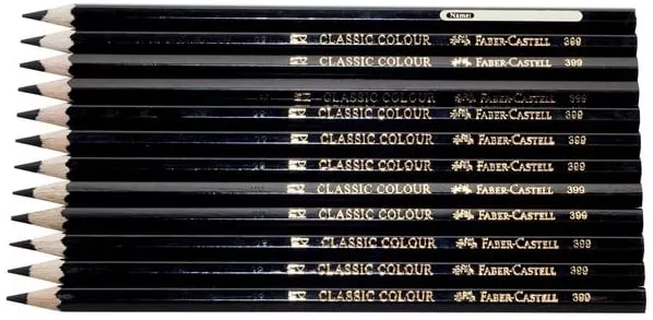 Kundfavorit Färgpenna Faber-Castell Svart, 12/fp