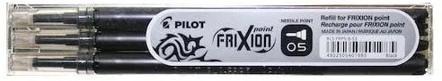 Begränsat erbjudande Pennpatron Gelbläck PILOT Frixion Point 0,5 Svart3/FP