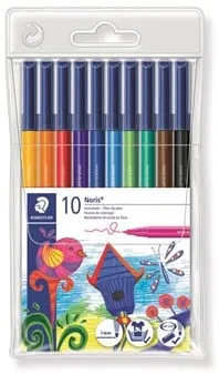 Fiberpenna STAEDTLER 10 färger Begränsat erbjudande
