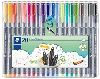 Kampanj Fiberpenna STAEDTLER Triplus, 0,3mm, 20/fp