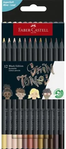 Endast denna vecka Färgpenna Black Edition Skin tones 12/fp