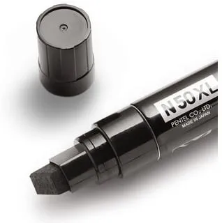 Endast denna vecka Märkpenna perm. PENTEL N50XL sned svart
