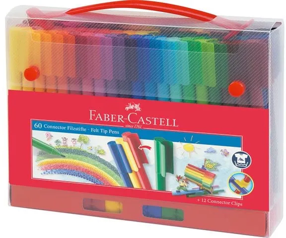 Lågt pris Fiberpenna FABER CASTELL Connector 60/fp