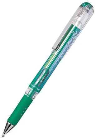 Fri frakt Gelpenna PENTEL Hybrid Gel 1,0 met.grön