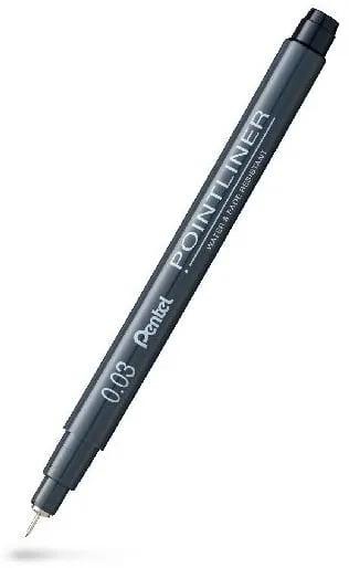 Fineliner PENTEL Pointliner 0,03mm svart Outlet