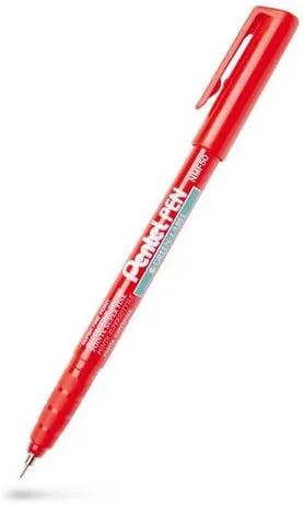 Märkpenna perm. PENTEL super fine röd Reapris