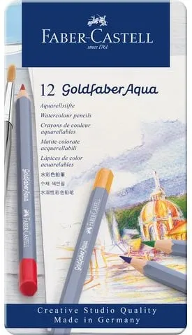 Reapris Akvarellpenna Goldfaber plåtask 12/fp