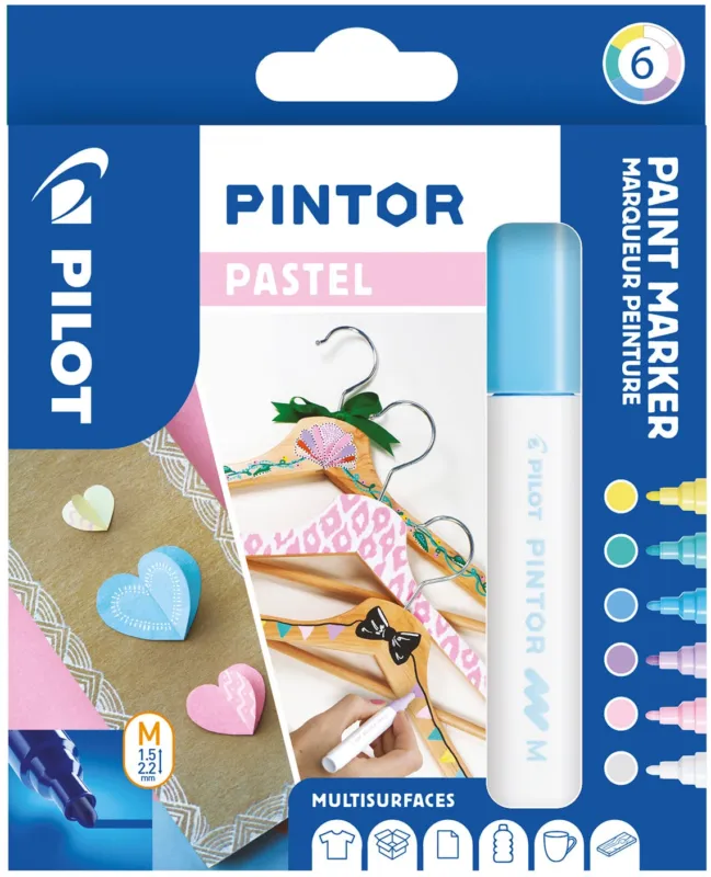 Begränsad tid Marker Pintor Medium Pastel Mix ass (6)