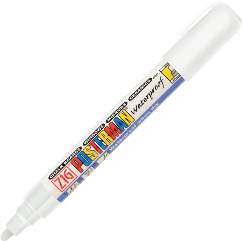 ZIG Posterman PMA-30 2mm vit Endast denna vecka