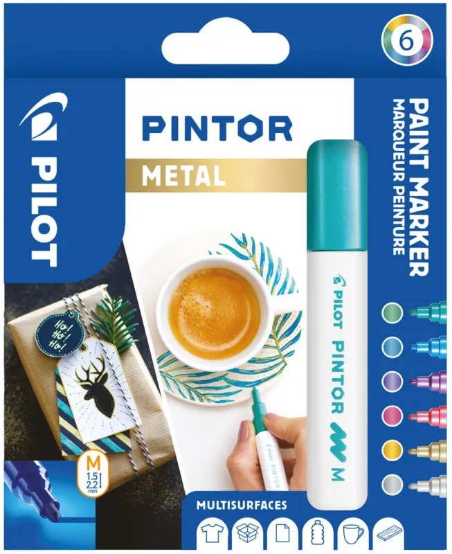 Marker Pintor Medium Metal Mix ass (6) Fynd