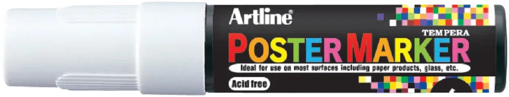 Begränsad tid Poster Marker Artline 6.0 mm vit