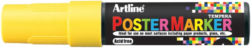 Poster Marker Artline 6.0 mm fl. gul Trygg betalning