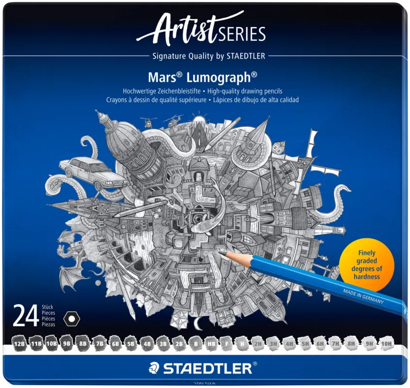 Fri frakt Blyertspenna Mars Lumograph ass (24)