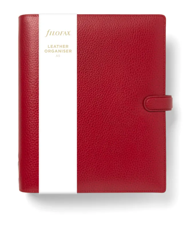 Rabatter Filofax Finsbury A5 Scarlet