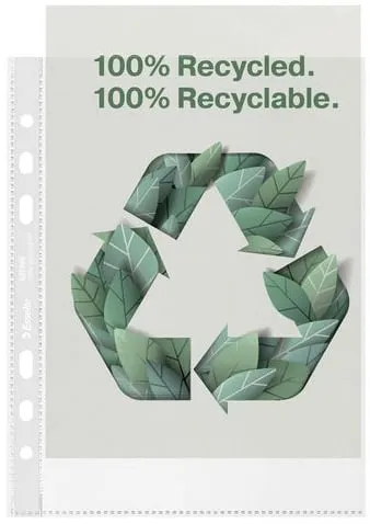 Plastficka ESSELTE rec A5 0,07 100/fp Kundfavorit