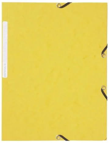 Outlet Gummibandsmapp LYRECO A4 3-kl gul 10/fp