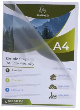 Aktmapp EXACOMPTA A4 0,12mm klar 100/fp Bästa pris