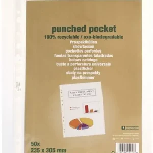 Plastficka återvunnen PP A4 0,06mm 50/fp Fynd