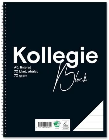 Kollegieblock FW A5 70g 70bl linj oh Trygg betalning
