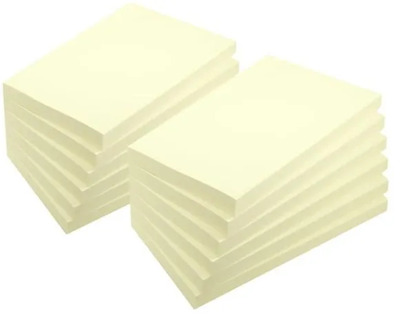 Snabb leverans Notes LYRECO recycled 76x127mm gul 12/fp