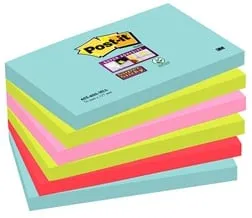 Post-it Supersticky Miami, 76x127mm, 6/FP Handla nu