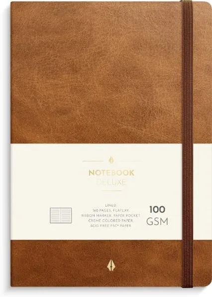 Anteckningsbok BURDE Deluxe A5 brun Köp online
