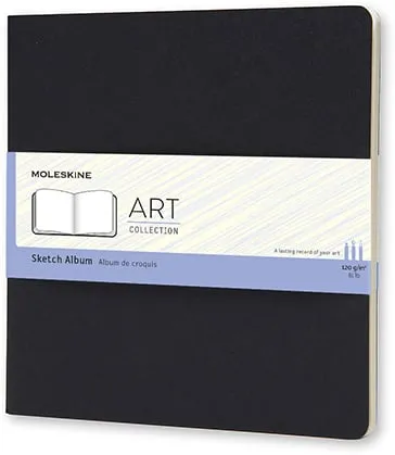 Snabb frakt Art Sketch Album 19x19cm Svart