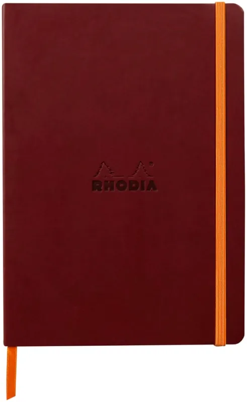 Rhodiarama soft A5 burgundy ruled ivory Köp online