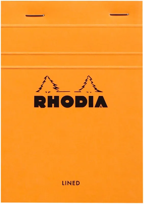 Snabb frakt Rhodia head stapled pad orange N°13 lined