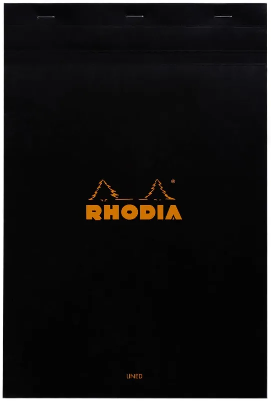 Rhodia head stapled pad black N°19 ruled Köp nu
