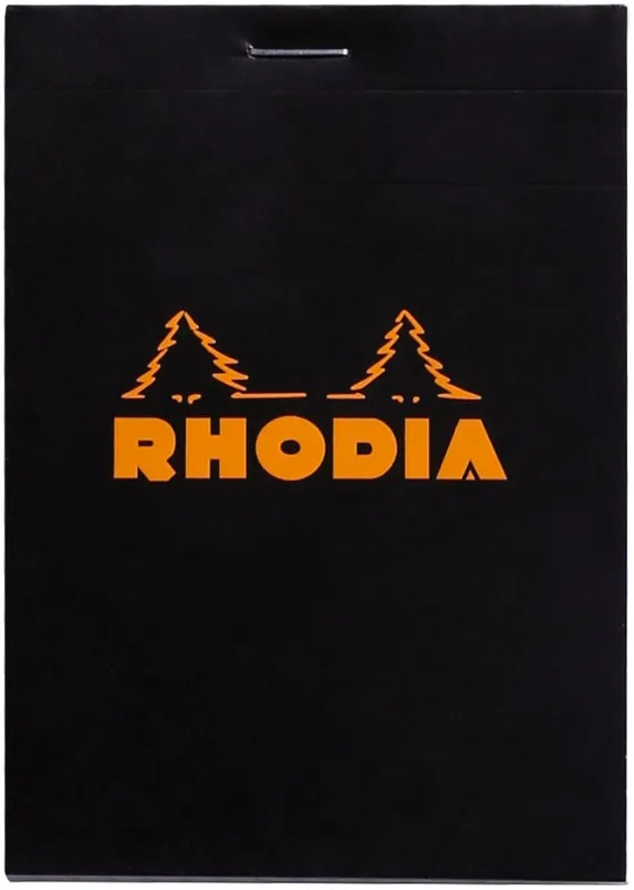 Köp online Rhodia head stapled pad black N°12 squar