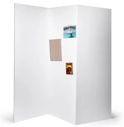 Fynd Utställningsskärmar 3-delade, 180x72cm, 5st