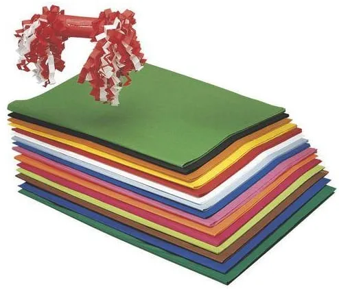 Snabb frakt Silkespapper, sorterade färger, 50x75cm, 375 ark/fp