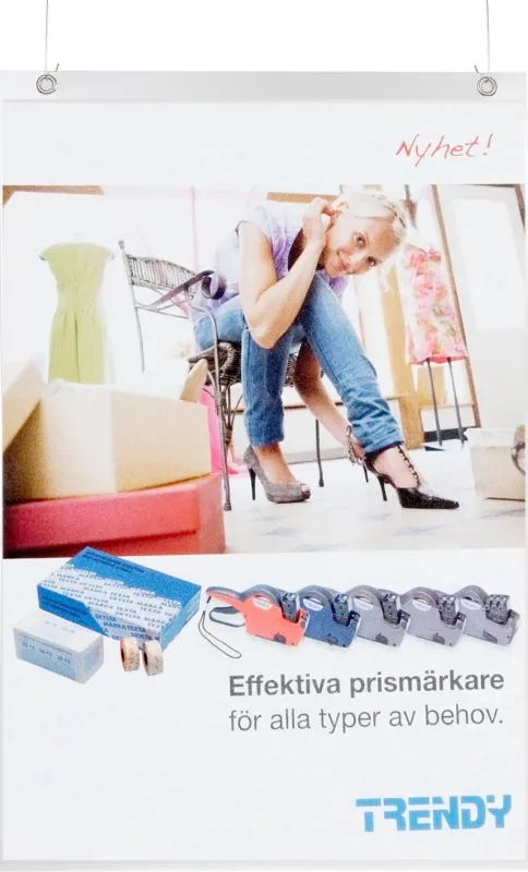 Plastficka frihängande A3 Kundfavorit