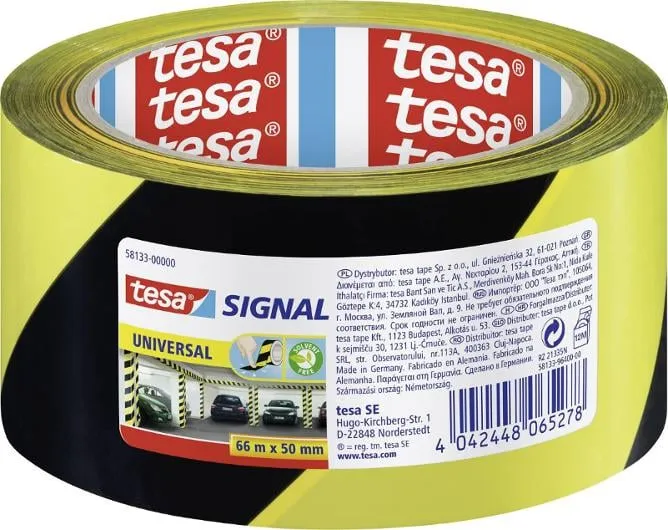 Populär Markeringstejp TESA Sign. 50mmx66m gul/s