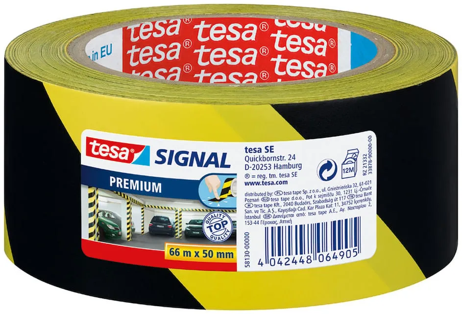 Kampanjpris Markeringstejp TESA Prem. 50mmx66m gul/s