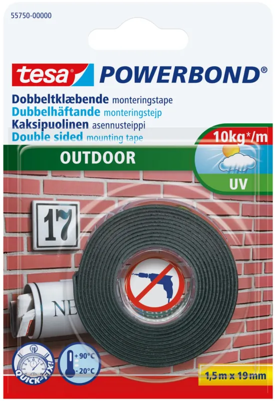 Monteringstejp Utomhus 19mm Populärt val