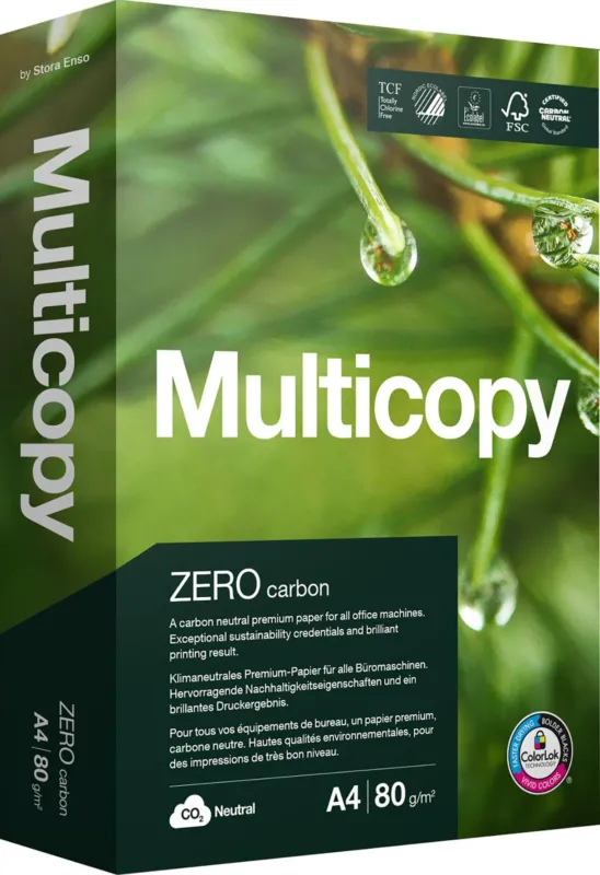 Nyhet Kopieringspapper Multicopy Next A4 80g, ohålat, 500/fp