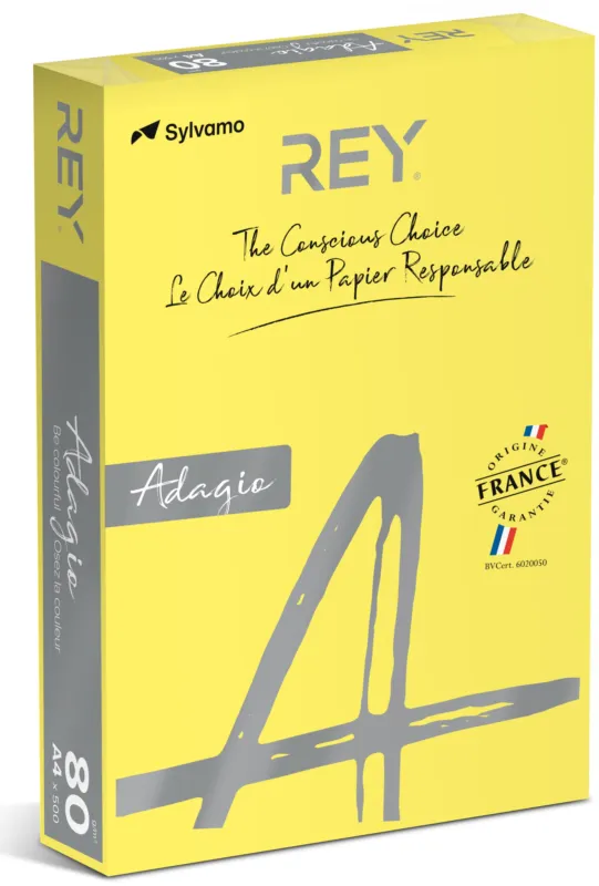 Adagio A4 160g yellow 250/fp Nedsatt pris