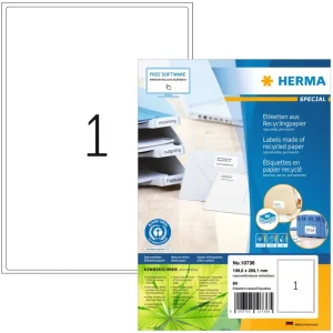 Herma etikett recycled 199,6x289,1 vit (80) Reapris