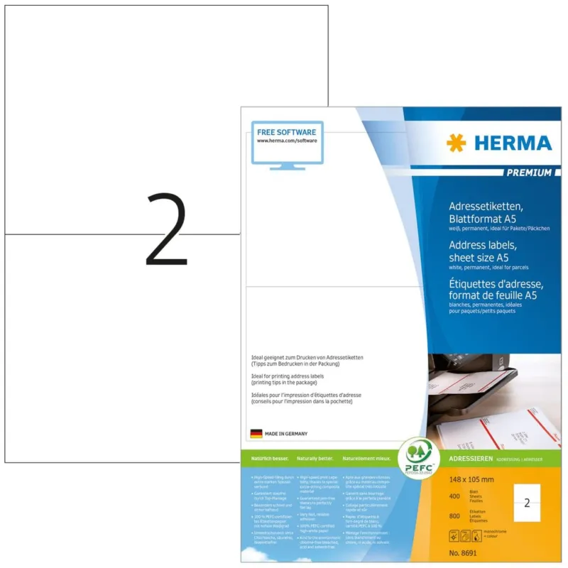 Herma etikett Premium 105x148 (800) Outlet