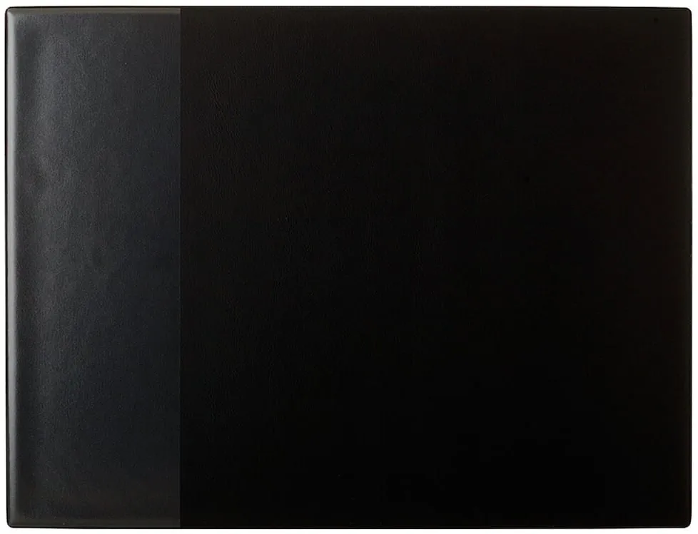 Skrivunderlägg Svart, med plastflik, 53x40cm Fri frakt