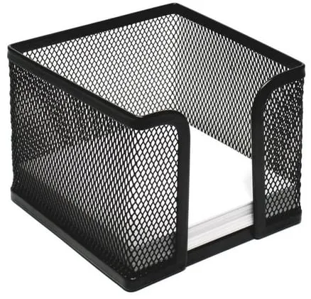 Blockask Nät Svart, metall, 10x10cm Fri frakt