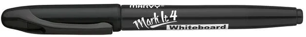 Premium Whiteboardpenna MARVY Markit Svart, konisk, 12st