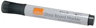 Lågt pris Whiteboardpenna NOBO glas svart 4/fp