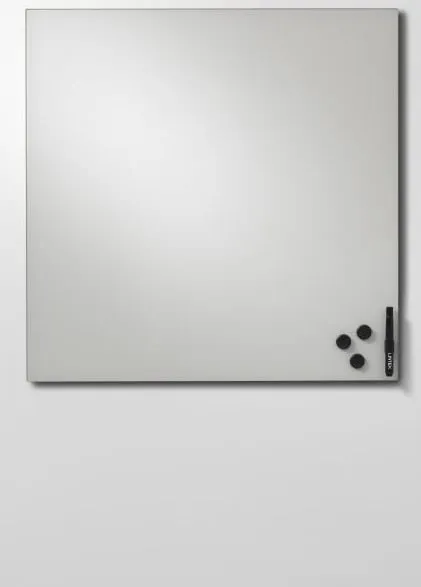 Skrivtavla Glas Betonggrå, magnetisk, 1500x1000mm Trygg betalning