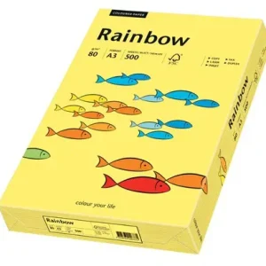 Bästa pris Färgat papper yellow A4 120g, 250 st/fp