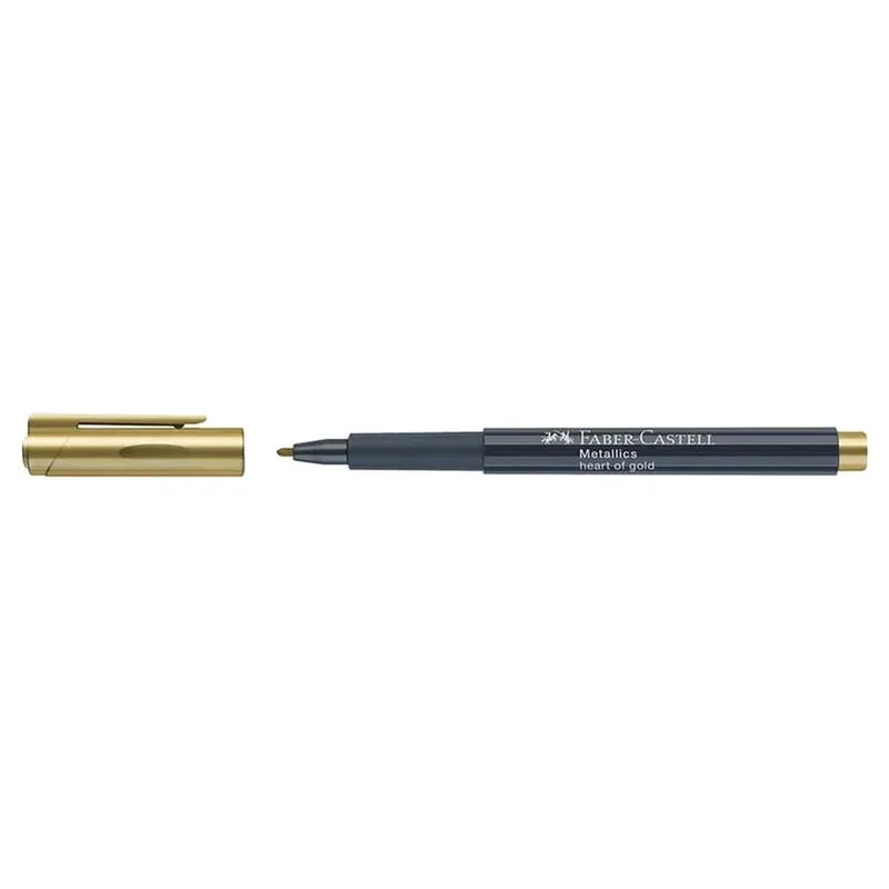 Outlet Märkpenna Faber-Castell Metallic Marker Guld 1,5mm