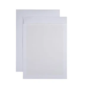 Pappryggspåse 310x440mm stripseal vit 120/450g, 100/fp Säker betalning